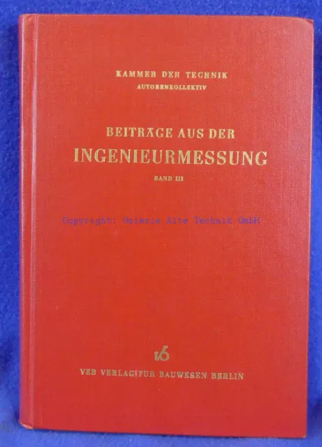 Beiträge aus der Ingenieurmessung - geodät. Instrumente - Saml. Lausen - 1085
