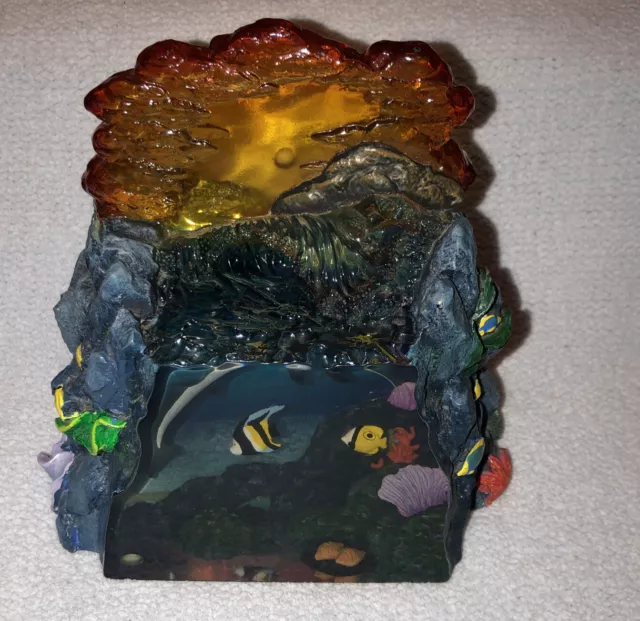 Beautiful Dakin Wyland Resin Sculpture - Kissing Dolphins Vintage Beautiful Dakin Wyland Resin Sculpture - Kissing Dolphins Vintage