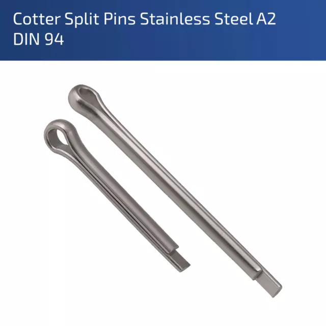 4Mm Cotter Split Pins Split Cotter Pins Metric Stainless Steel A2 304 Din 94