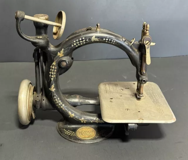 Antique Willcox and Gibbs Sewing Machine 1890's Early Original Condition