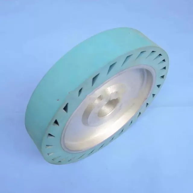 8" Metal Knife Centrifugal Polishing Grinding Wheel Aluminum Core Rubber Wheel