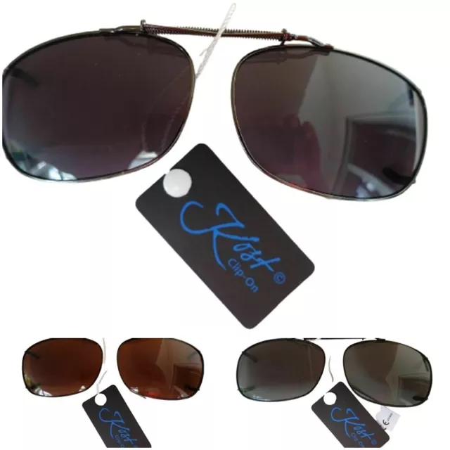 Sonnenbrille Clip Brillenaufsatz für Brillenträger Zwicker Clip On Metall Brille
