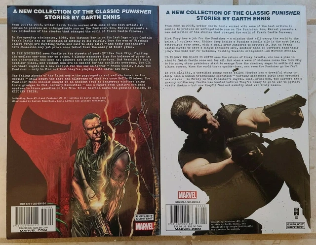 Marvel Max The Punisher The Complete Collection Vol 1 & Vol 2 Tpb - Lot / Set 2