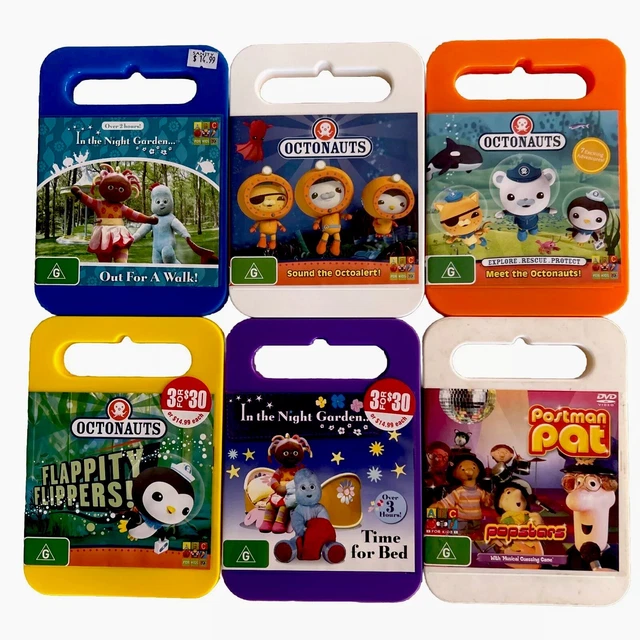 OCTONAUTS IN The Night Garden Pat DVD 6x Bundle Lot ABC For - Main Image