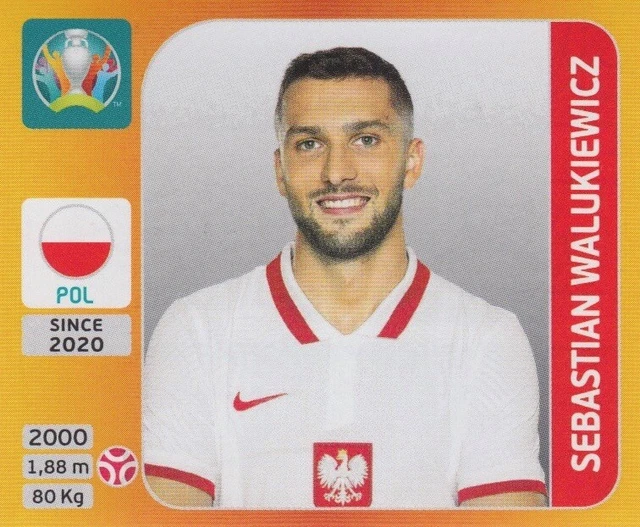 Panini UEFA Euro 2020 Tournament Edition Sticker #477 Robert Lewandowski Poland