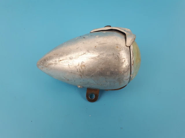 Feu / lampe avant à dynamo en aluminium avec verre vélo