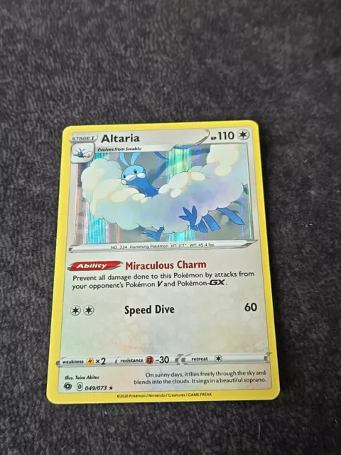 Pokémon Altaria Champions Path 049/073 Holo Holo Rare