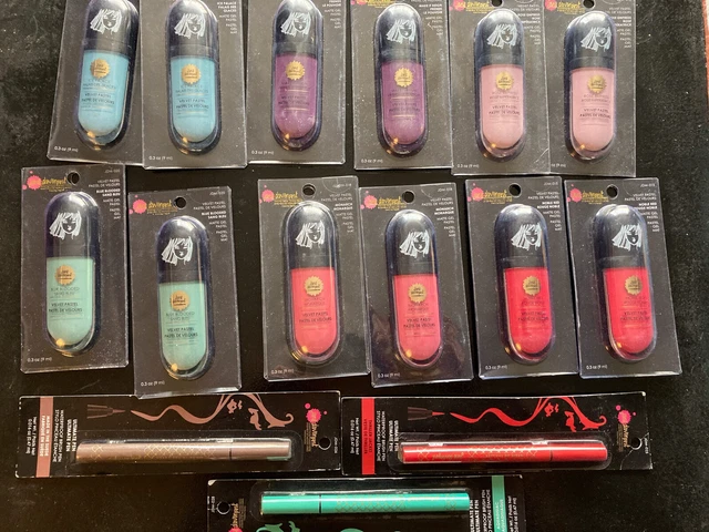 Pasteles y bolígrafos de terciopelo Joblot Jane Davenport rojo azul verde púrpura totalmente nuevos