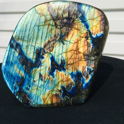Natural Labrador moonstone quartz crystal free form mineral specimen 1538g