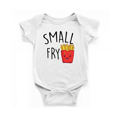 Small Fry Baby Vest, Food Pun Baby bodysuit, Funny Fries Baby Grow, newborn gift