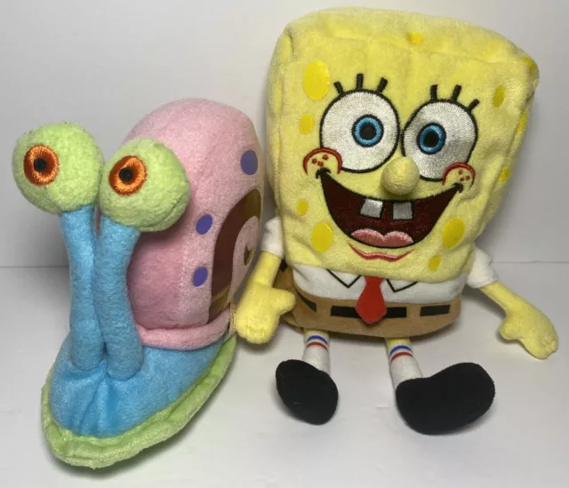 Ty SpongeBob Gary The Snail Plush Lot Squarepants 2004 2012 Viacom Nickelodeon ￼