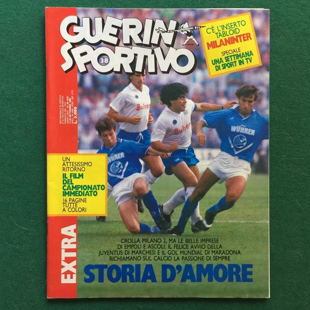 Guerin Sportivo N°9-1994 + Film : Baggio, Desailly, Bologna Doping, Sebastiano Rossi