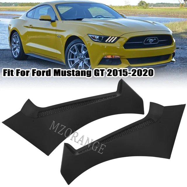 New Front Fender Flare Side Panel Scoops Vents For 15-22 Ford Mustang GT Style