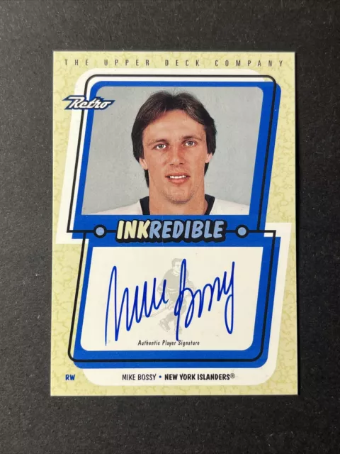 1999-00 Upper Deck Retro Mike Bossy Inkredible #MB Auto NY Islanders Autograph
