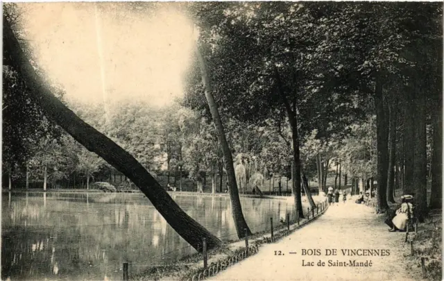 CPA PARIS 12th Bois de Vincennes. Lake Saint-Mandé. P. Marmuse (241418)
