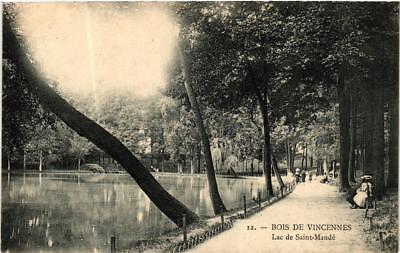 CPA paris 12e bois de vincennes. lake of saint-mande. p. marmuse (241418)