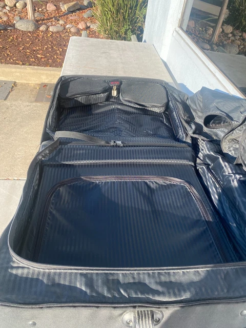Tumi Black Alpha Wheeled Garment Bag 2233D3 Extended Trip Rolling Wardrobe 8