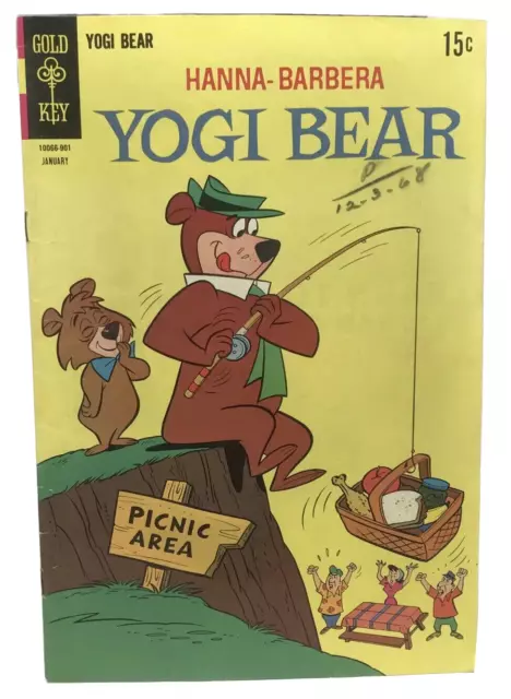 Vtg Gold Key Hanna Barbera Yogi Bear Comic Book January 1968