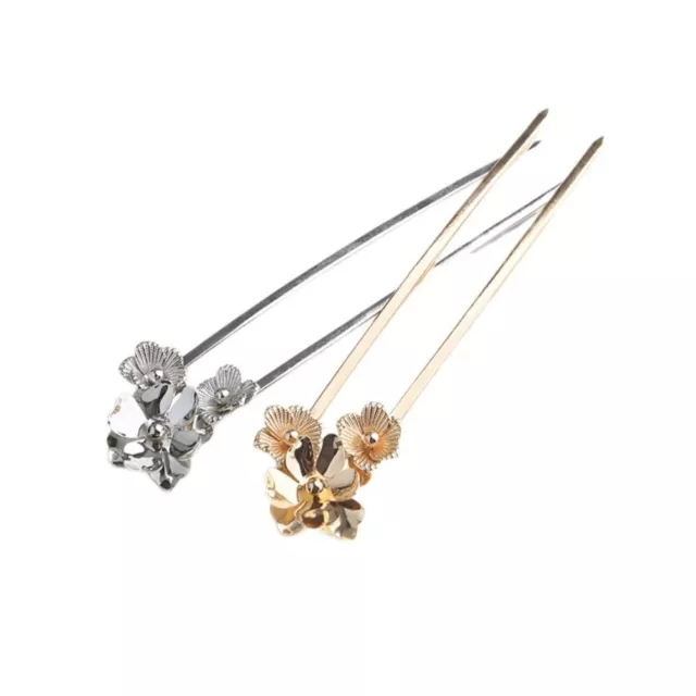 Metal U Shape Hair Stick Hairpin Chinese Style Hair Stick  Daily