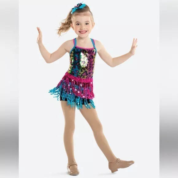 Revolution Dance “The Party’s Just Begun” Dance Recital Jazz Costume Size XSC