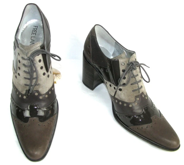 FREE LANCE Bottines QUEENIE 7 Cuir tons gris taupe marron 40 EXCELLENT ETAT
