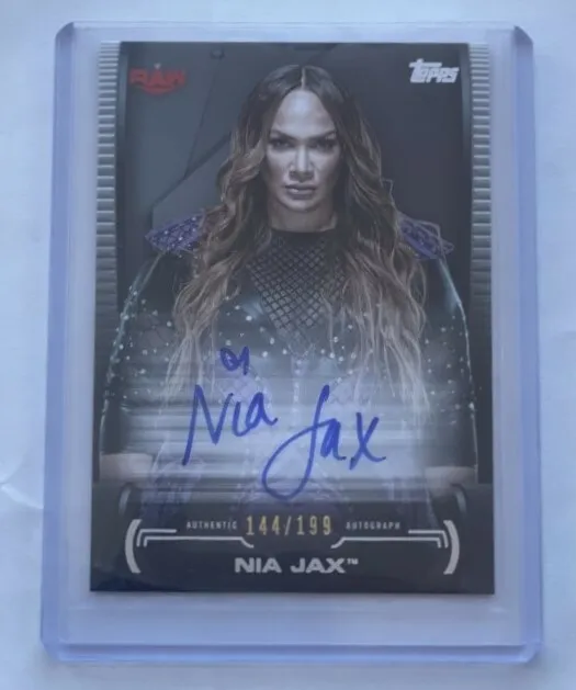Nia Jax 2021 Topps Undisputed WWE RAW Autograph Card 144/199
