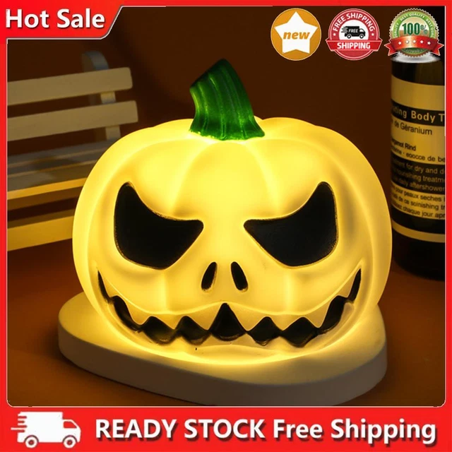 Northlight LED Lighted And Animated Double-Sided Halloween Pumpkin - 9.75" - Orange Lights