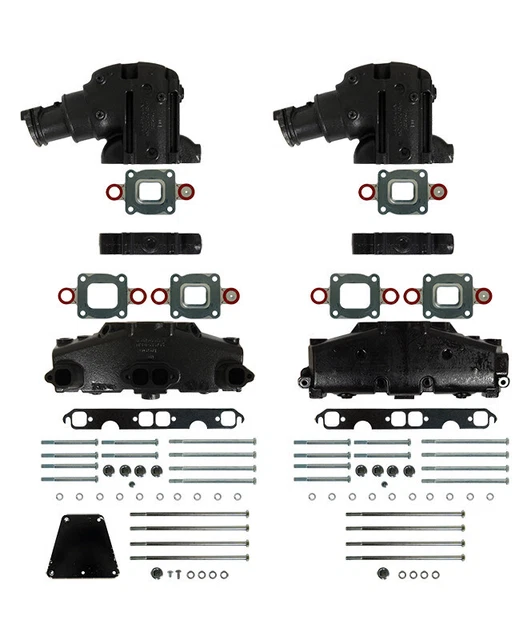 Barr Manifold Exhaust Kit for Mercruiser V-8 Dry Joint 5.0-Liter and 5.7-Liter w