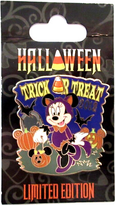 Walt Disney World - Halloween Trick Or Treat 2012 Minnie Mouse Pin - Le Of 2000