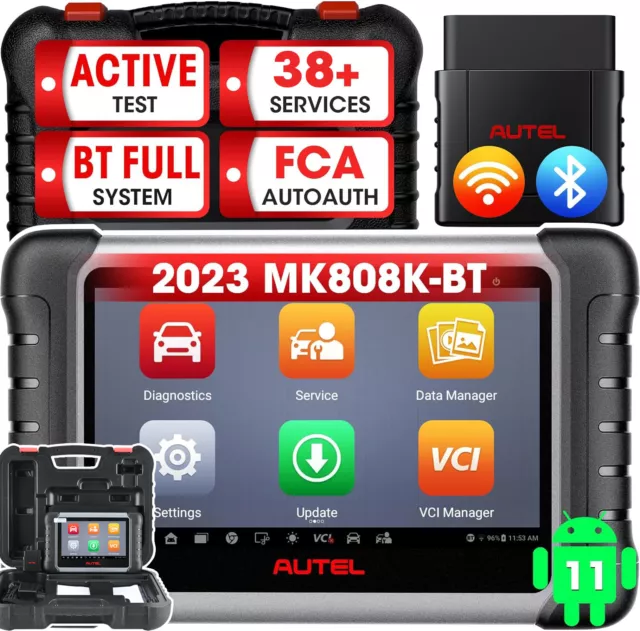 Autel MaxiCOM MK808BT PRO Outil diagnostic scanner Système Complète Test Actif