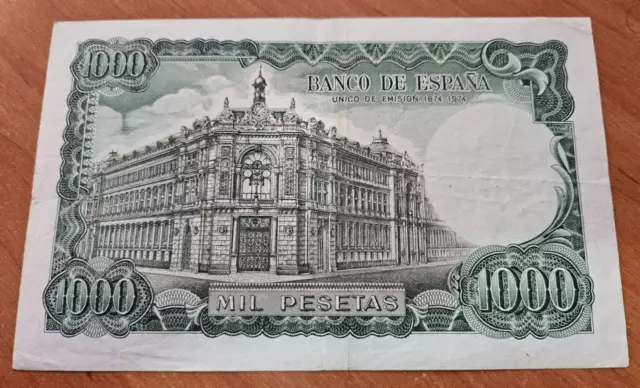 Billete de España de 1.000 Pesetas 1971 EBC (ORIGINAL) ES EL DE LAS FOTOS S/ G 2