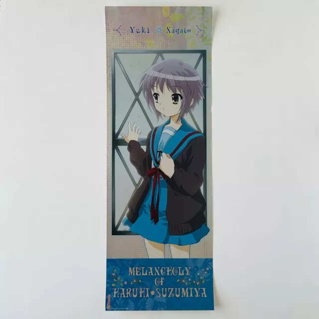 The Melancholy of Haruhi Suzumiya Yuki Nagato Stick Poster Rare Anime Japan 2006
