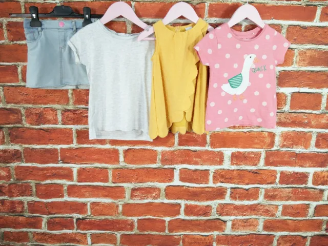 Baby Girls Bundle Age 18-24 Months Next Mothercare Tahari Skirt Tees Summer 92Cm