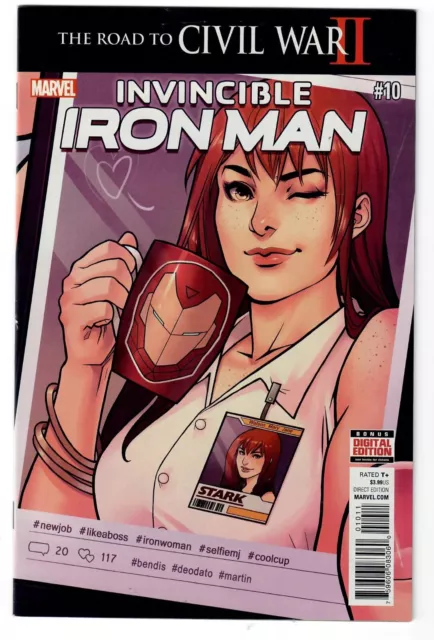 Invincible Iron Man 10 - Marvel 2016 Riri Williams Ironheart 1st Print