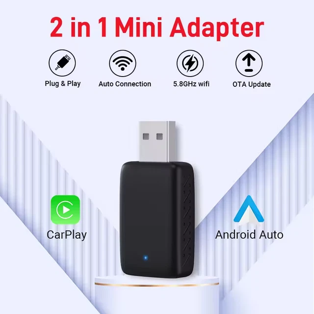 podofo 2024 Wireless Android Auto Adattatore, Converte Android Auto