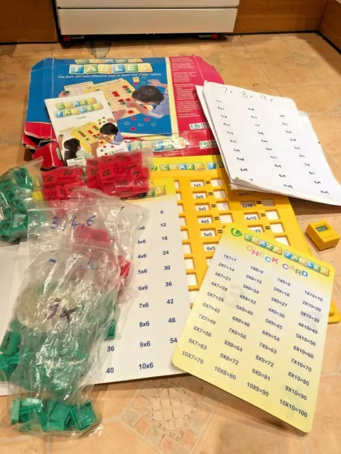 Crazy Tables-Times Tables-Multiplication Games Interactive-Learning+extra sheets