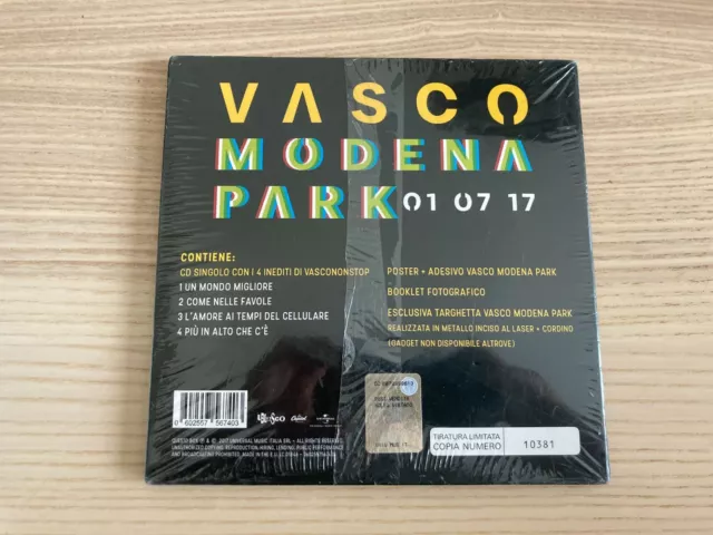 Vasco Rossi _ Modena Park 01 07 17 _ CD BoxSet _ Edizione Limitata Numerata 2