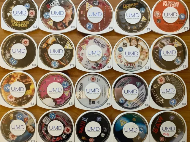 SONY PSP - UMD MOVIES (Region 2 - UK/EU) Many Choices - All Tested - UMD ONLY