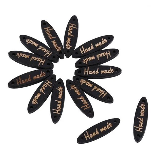 100 piezas botones decorativos de bambú ropa artesanal vintage