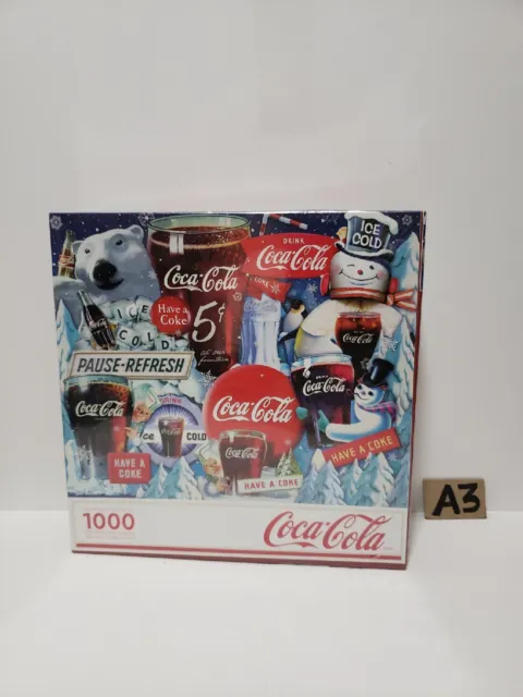 Ice Cold Christmas 1000 Piece Jigsaw Puzzle Coca Cola! Coke New Sealed