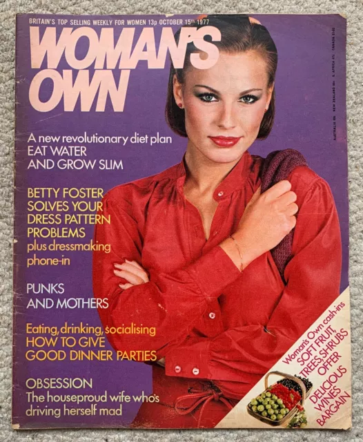 Woman's Own Magazine 1977 - Roger Moore, Punks, Princess Margaret & Lord Snowdon