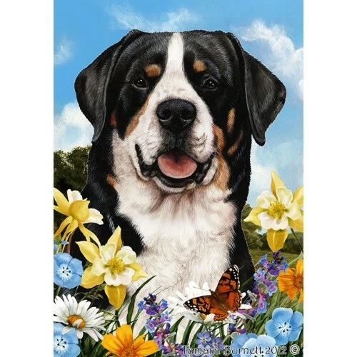 Summer House Flag - Greater Swiss Mountain Dog 18144