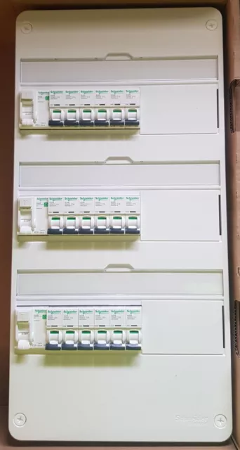 Tableau coffret électrique NEUF 39 modules 3 rangées Schneider  ACTI9 équipé