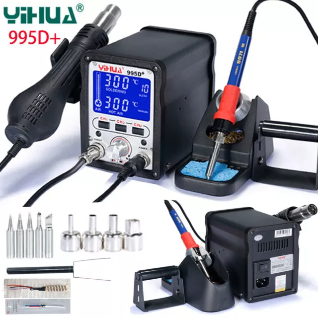 YIHUA 995D+ BGA Rework Soldering Station Repair Welding Solder Iron Hot Air Gun