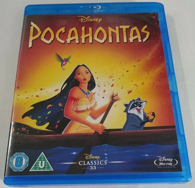 Disney's Pocahontas Blu-ray Disc 2012 [Region Free] Animated Classics 33 KIds