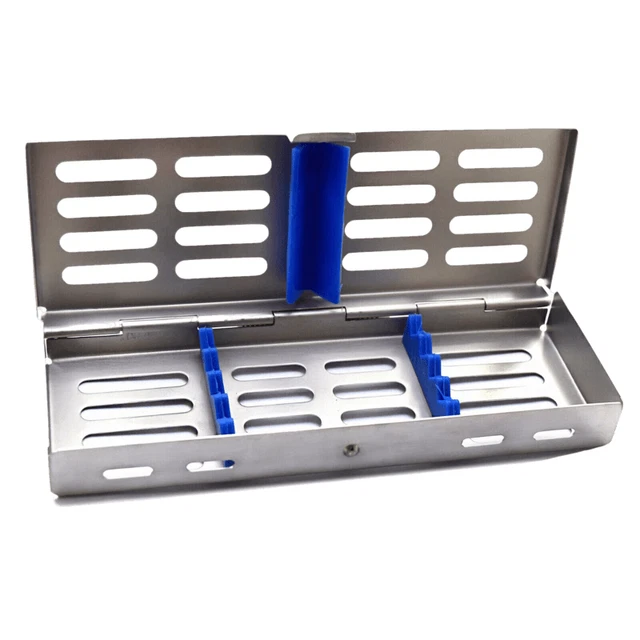 Dental Instruments Tray Rack Autoclave Sterilization Cassette 5 Pieces Box CE