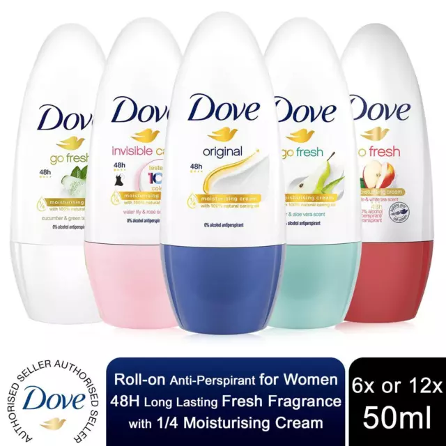 Dove Roll-on Deo Long Lasting Fresh Fragrance AP with Moisturising Cream, 50ml