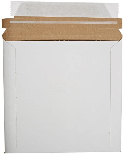 Pratt MJ-0 Self-Seal Stay Flat Mailer White 6" x 6" Pack of 200