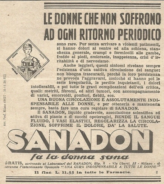 Y3489 SANADON - Vintage advertising - 1935 vintage advertising