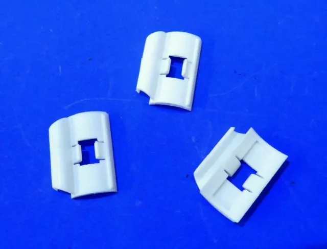 RALEIGH PLASTIC CABLE CLIPS - SUPERB NEW OLD STOCK - FIT ON SQUARE BOSSES 1990's